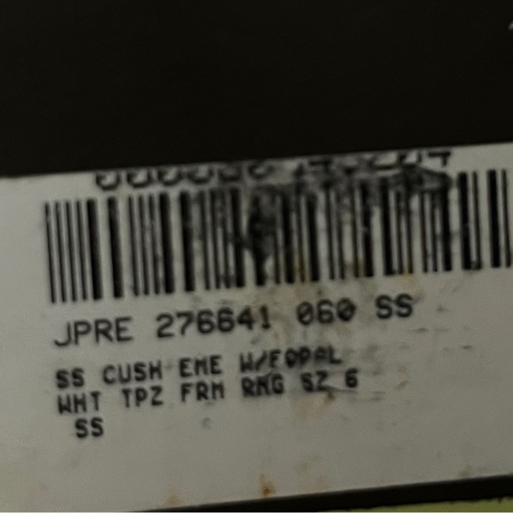 Sterling Statement Ring White Topaz & Cubic Zirco… - image 5